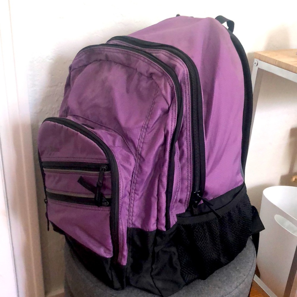 L.L. Bean Large Purple Backpack - Great Used Condition